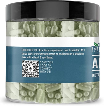 Earthborn Elements Alfalfa Leaf 200 Capsules, Pure & Undiluted, No Additives