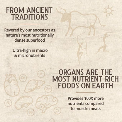 Grass Fed Bovine Kidney: 3000 Mg per Serving (30 Servings)