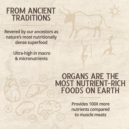 Grass Fed Bovine Spleen: 3000 Mg per Serving (30 Servings)