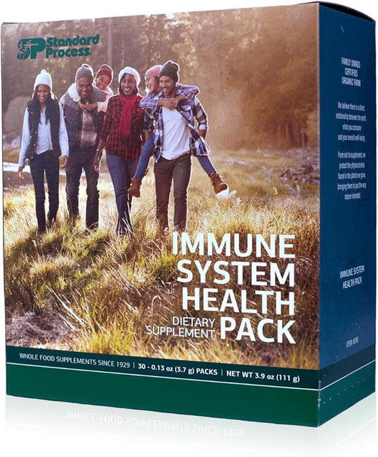 Standard Process Immune System Health Pack - Box Contains 10-Day Supply of Individual Packs - Includes Immuplex, Cataplex F, Cataplex C & Calcium Lactate - Non-Dairy & Non-Soy - 1 Pack (30 Servings)