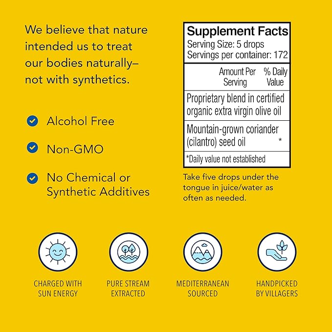 NORTH AMERICAN HERB & SPICE Cilantrol - 1 fl. oz. - Digestive Support - Cilantro Extract - Non-GMO - 130 Servings