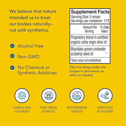 NORTH AMERICAN HERB & SPICE Cilantrol - 1 fl. oz. - Digestive Support - Cilantro Extract - Non-GMO - 130 Servings