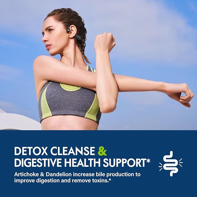 Detox Cleanse Support All in 1 Herbal Liver Health Liquid Supplements, Extract with Artichoke for Liver Health Support & Digestive Health Support. 8oz-Original