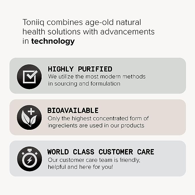 Toniiq 1000mg Ultra High Strength Alpha Lipoic Acid Capsules - Highly Purified 99%+ USP Standard - 120 Capsules ALA Supplement