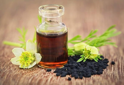 BLACK SEED OIL - 16 oz glass bottle. 100% Pure & Cold-pressed. Unfiltered, Undiluted, Raw. NON-GMO & Vegan Nigella Sativa (Black Cumin). Hexane & preservatives free. Dark & potent