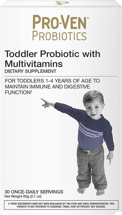 Probiotics for Toddlers | Lactobacillus & Bifidus | A-Z Multivitamins & Prebiotics | Supports Immune & Gut Health | Berry Flavor | 30-Day Supply