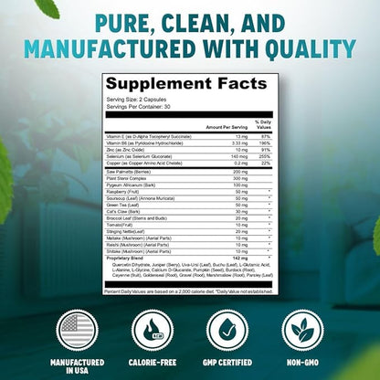 Vital Prostate Support Supplement for Men – Multiphase Herbal Formula with Saw Palmetto, Beta-Sitosterol & Zinc – Urinary Flow, Bladder Comfort & Prostate Health Supplements for Men – 90 Day Supply