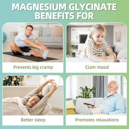 Magnesium Glycinate Gummies 400mg,Sugar Free Magnesium Gummies for Adults & Kids,High Absorption Magnesium Supplement for Muscle Relief (60 Count(Pack of 2), Mixed Fruit)