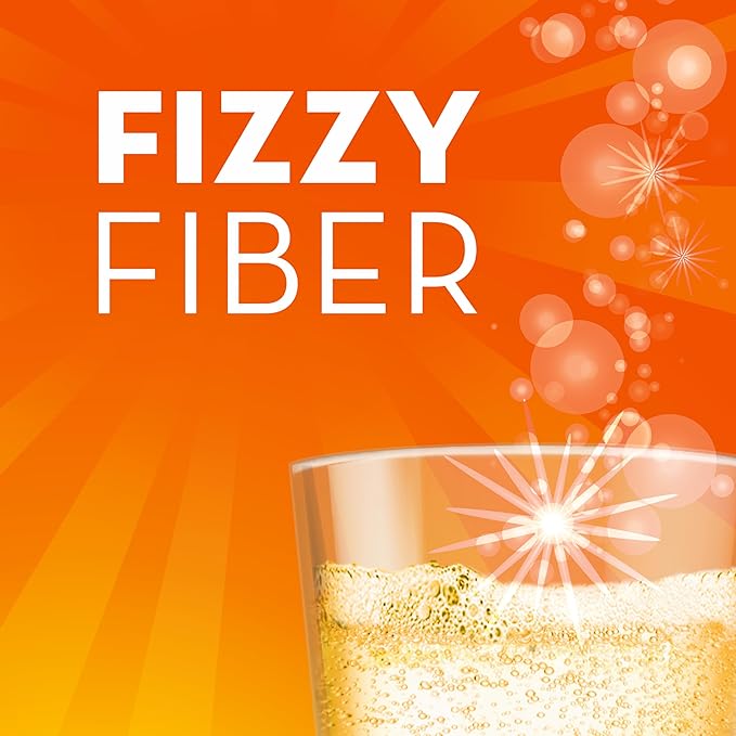Metamucil Sparkling Fiber Supplement + Vitamins, Plant Based Psyllium Fiber Powder with Vitamins C, D & B12, Daily Supplement for Regularity + Metabolism, Citrus Flavored, Sugar-Free, 90 Servings
