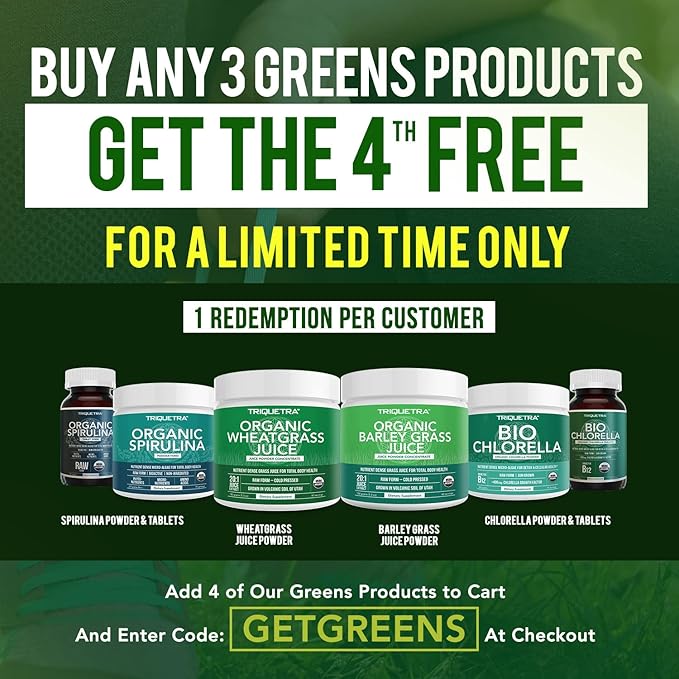 Organic Chlorella Powder – Raw & Sun-Grown – Nutrient-Dense Green Algae with CGF (Chlorella Growth Factor), Supports Overall Well-Being and Vitality – Vegan-Friendly – 75 Servings (225g)