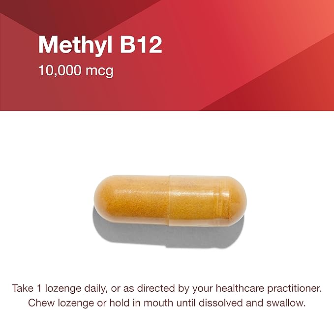 Protocol Methyl B12 10,000mcg - Vitamin B12 - Energy Support and Brain Supplement - 60 Lozenges