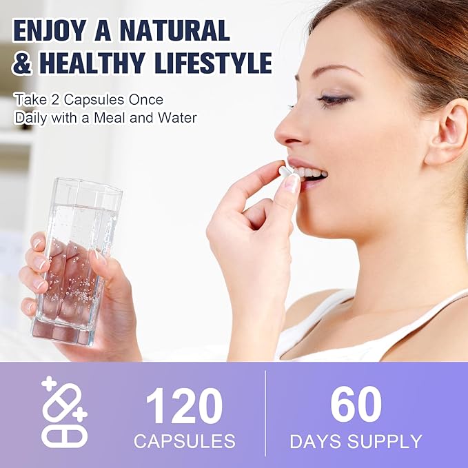 13 in 1 GLP-1 Natural Support, GLP-1 Supplement with Akkermansia Probiotic, Berberine HCI, Garcinia Cambogia, Apple Cider Vinegar, Green Tea Extract, 120 Capsules