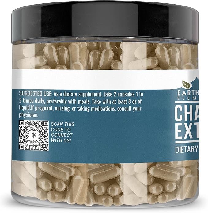 Earthborn Elements Chamomile Extract 200 Capsules, Pure & Undiluted, No Additives