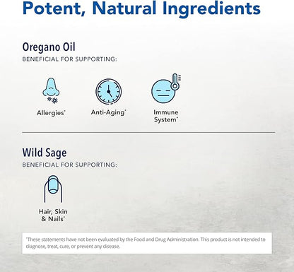 NORTH AMERICAN HERB & SPICE Fung-E-Clenz - 1 fl. oz. - Immune Support, Healthy Hair, Skin & Nails - Contains Oregano, Food & Spice Oils - Non-GMO, Vegan - 173 Total Servings