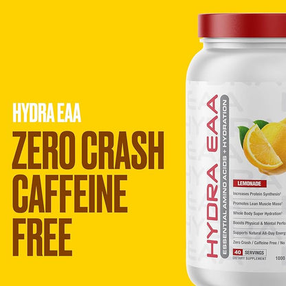 Metabolic Nutrition Hydra EAA, 1000g of Essential Amino Acids + Hydration, EAAs, BCAAs, Glutamine, Electorlytes, Coconut Water & Glycerol, Amazing Flavors (Watermelon, 1000g)