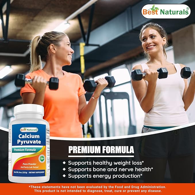 Calcium Pyruvate Powder 8 OZ & Magnesium Oxide 500 mg