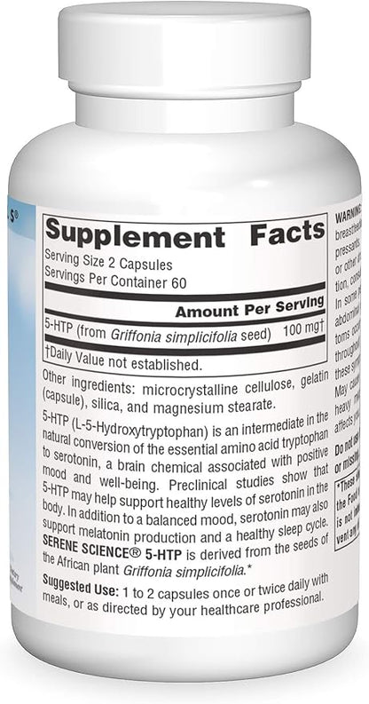 Source Naturals Serene Science 5-HTP 50 mg - 120 Capsules