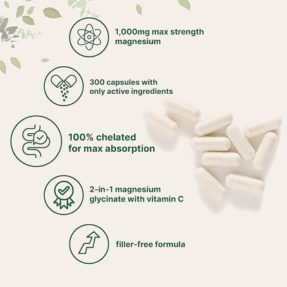 Micro Ingredients Oil of Oregano 6,000mg Softgels & Pure Magnesium Glycinate 1,000mg Capsules Bundle 2 Pack | 4X Strength Thymoquinone with Black Seed | Chelated Form for Max Absorption