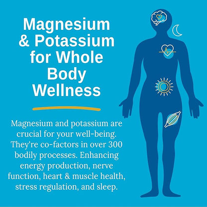 Xtendlife Marine Magnesium with Potassium - Natural Extra Strength Supplement with Over 70 Minerals - for Sleep, Muscle, Heart, and General Health - 60 Day Supply (2 Packs)
