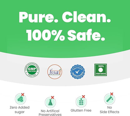 Kids Multivitamin Gummies |2+ Years| No Added Sugar | DHA, Vitamin D3, B12, C, A, Zinc & Iron | Immunity & Bone Health | No Preservatives I Gluten Free I Strawberry Flavour I 30 Day Pack