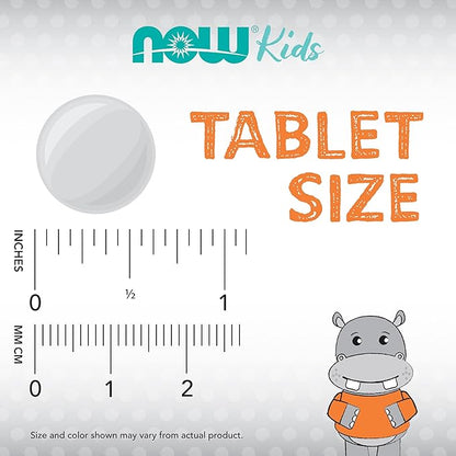NOW Kids Supplements, Kid Vits Multivitamin, Juicy Orange, 60 Chewable Tablets