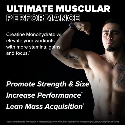FINAFLEX Pure CREATINE, Unflavored - 10.6 oz - Promotes Muscular Strength, Size & Performance - 100% Pure, Micronized Creatine Monohydrate - 60 Servings