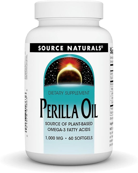 Source Naturals Perilla Oil Source of Plant-Based Omega-3 Fatty Acids, 1000 mg - 60 Softgels