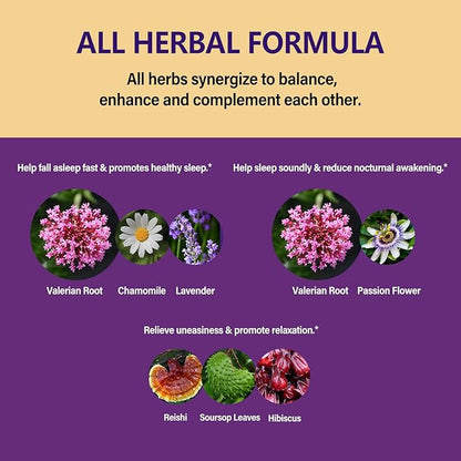 Valerian Root Immune Support, Blend with Valerian Root Support Sleep Soundly, Fall Asleep Fast & Relaxation. 2oz