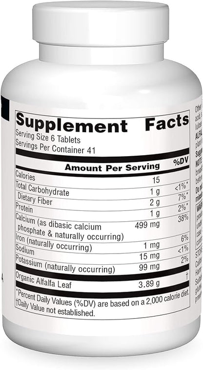 Source Naturals Alfalfa 10 Grain Dietary Supplement - 250 Tablets