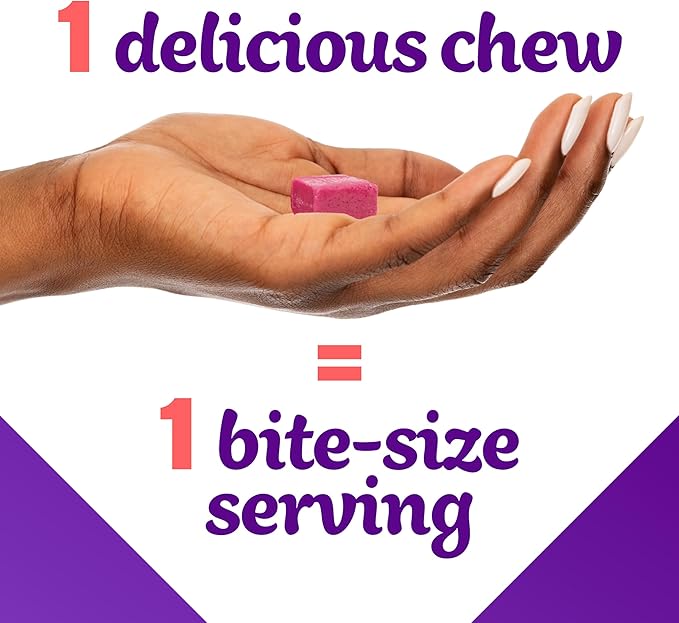 Vitafusion Soft Chews Daily Wellness Multi(1), Chewable Multivitamins for Adults, Individually Wrapped, Berry Fusion Flavor, 30 Chews, 30 Day Supply