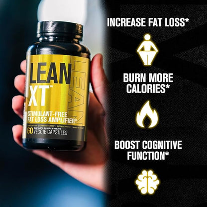 Jacked Factory Stim-Free Weight Loss Stack - Lean XT Stim-Free Fat Burner and Dry XT Water Pills for Bloating Reduction (30 Day Supply)