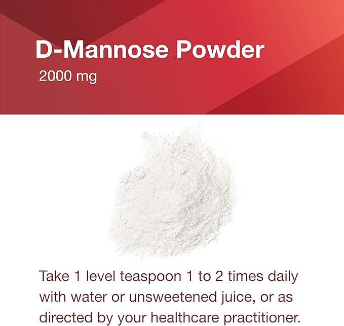 PROTOCOL FOR LIFE BALANCE D-Mannose Powder - 2g per Serving - Bladder Cleanse - Support Health Urinary Tract - for Men & Women - Kosher & Non-GMO - 3 oz