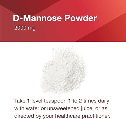 PROTOCOL FOR LIFE BALANCE D-Mannose Powder - 2g per Serving - Bladder Cleanse - Support Health Urinary Tract - for Men & Women - Kosher & Non-GMO - 3 oz