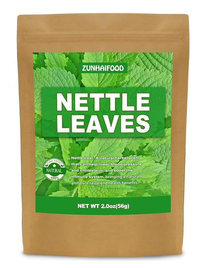 Premium Whole Nettle Leaves, Natural Nettle Leaf, 2.0 oz(56g), Pack of 1, 100% Pure, No Gmo, No Addtives