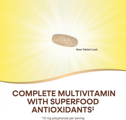 Nature's Way Alive! Men's Complete Multivitamin, Supports Energy Metabolism & Muscle Function*, B-Vitamins, Superfood Antioxidants**, Gluten-Free, 50 Tablets (Packaging May Vary)