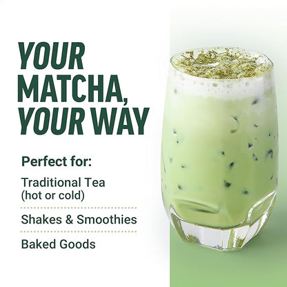 FORCE FACTOR Organic Matcha Green Tea Powder for Energy, Focus, and Daily Wellness, Culinary Grade, USDA-Certified Organic, Rich and Delicious Flavor 169g, 84 Servings