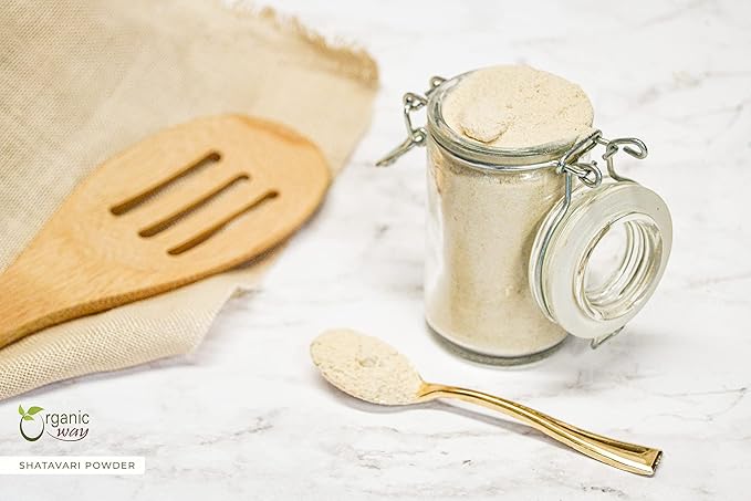 Organic Way Shatavari Powder (Asparagus racemosus) - Kosher & USDA Certified | Vegan, Non-GMO & Gluten Free | Tested for Heavy Metal and Purity | Resealable Bag | 100% Raw from India (1/4LBS / 4Oz)