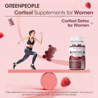 Cortisol Supplements for Women - 15-in- 1 Cortisol Reducer Detox Manager with Ashwagandha/Magnesium/L-theanine/Phosphatidylserine/Vitamin B6 for Mood/Focus & Sleep 90CT