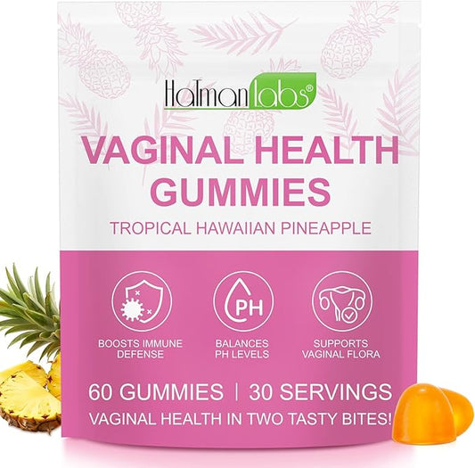 Vital Source Feminine Gummies - Feminine Balance Gummies for Women ph Natrual Famale Balance Cummies - Collagen Gummies - Pineapple PH Balance Gummies for Women Support Women’s Health - 60PCS