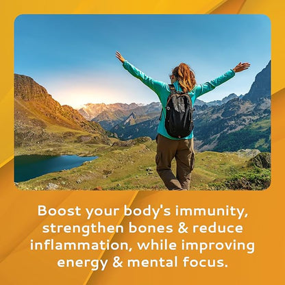 Vitamin D3 Strips 10 Pack| 2000 IU Oral Dissolvable D3 Vitamin Strips | Peppermint Flavor Melts on Your Tongue in 30 Seconds | Boost Immunity & Enhance Mental Focus with Vitamin D3 2000