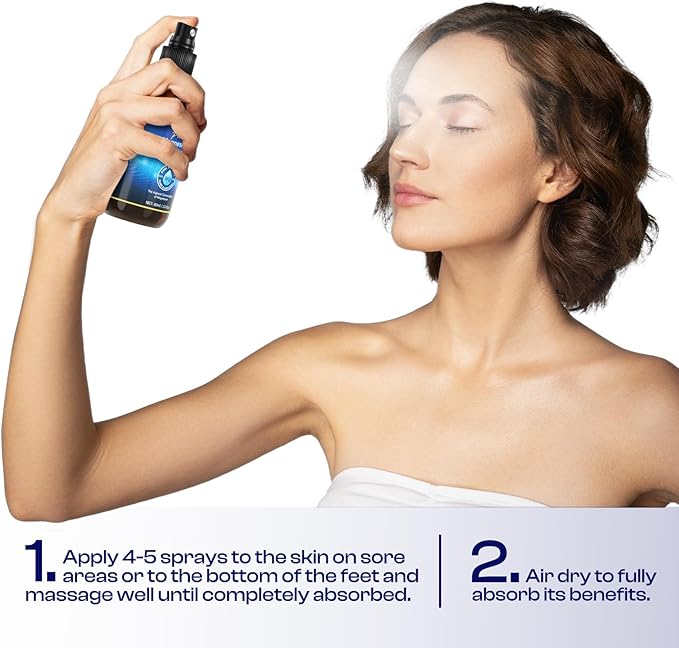 Magnesium Oil Spray: 2 Fl Oz Pure Magnesium Oil Spray for Feet Replenish Magnesium Easy to Absorb Suitable for All Skin Types