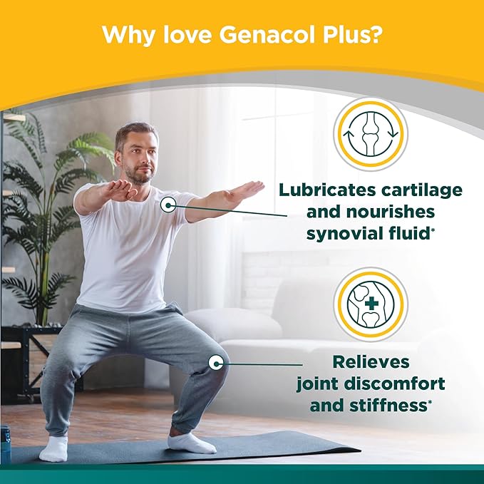 Genacol Glucosamine and Collagen Joint Supplement Glucosamina Colageno | Lubricates, Protects and Maintains Heathy Joints | Relieves Joint Discomfort Plus 180 Capsules