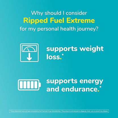 Twinlab Ripped Fuel Extreme - Energy Supplement to Support Weight Management & Muscle Health - 60 Capsules