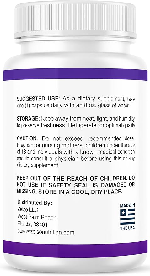 ZELSO (2 Pack) GLP-1 Probiotic with Akkermansia Muciniphila - Gut Health Support with GLP 1 Live Probiotics, 500M CFU Multi-Strain Probiotic + Prebiotic, GLP1 Naturally Plus - 60 Capsules