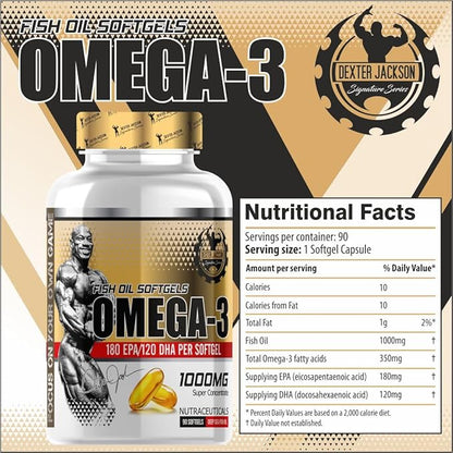 Gold Series Omega-3 1000mg | 90 Softgels | 90 Serving