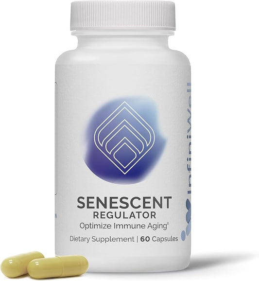 Senescent Regulator Ongoing Autophagy Support, 60 Capsules (30 Day Supply), Healthy Aging and Cellular Function Support Dietary Supplement, with Turmeric, Curcumin, Luteolin, Resveratrol