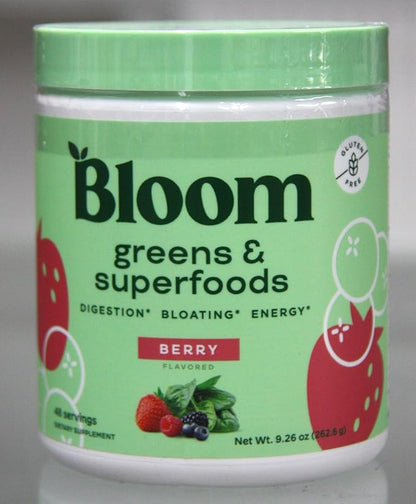 Nutrition Greens and Superfoods Powder, Berry 48 Servings, 9.2 oz, 5.93 Ounce (Pack of 1)