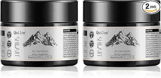 Shilajit Pure Himalayan Organic Shilajit Resin - Shilajit Supplement - Gold Grade 100% Pure Shilajit with Fulvic Acid & 85+ Trace Minerals Complex for Energy & Immune Support - 50 Grams