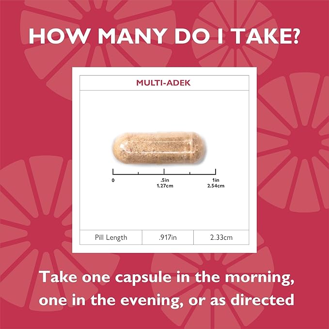 Celebrate Vitamins Multi ADEK, Iron Free – Daily Bariatric Multivitamin, High Level of Vitamins A, D, E, K & B12 for Duodenal Switch Surgery Patients (180 Capsules)