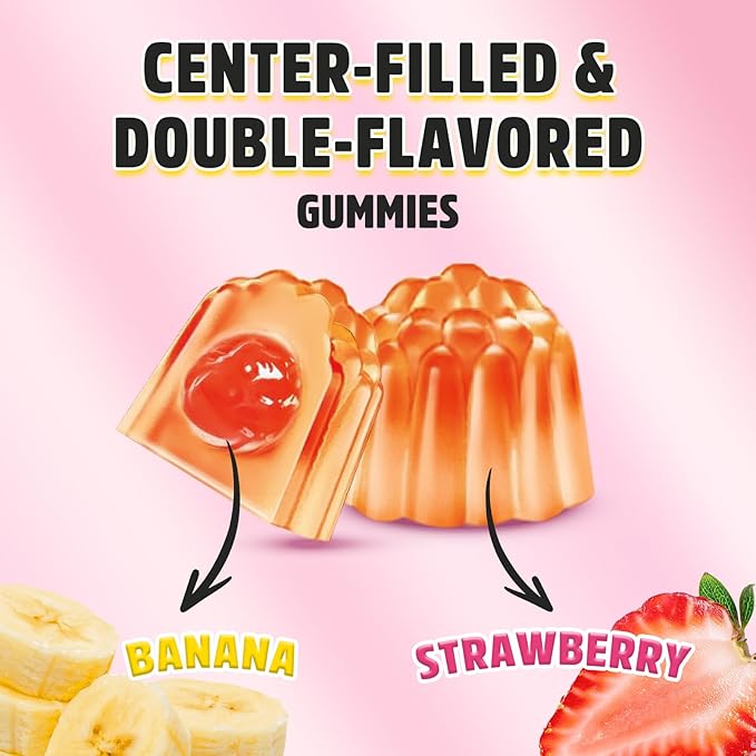 Double-Flavor Magnesium Glycinate Gummies 400MG, Sugar Free Magnesium Supplement Calm Sleep for Women Kids Adults with Vitamin D3, B6 and Calcium, Gluten Free & Vegan Friendly, 60 Count